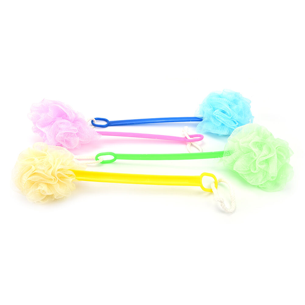 1pc long handled plastic body bath shower back brush scrubber skin cleanin.l8