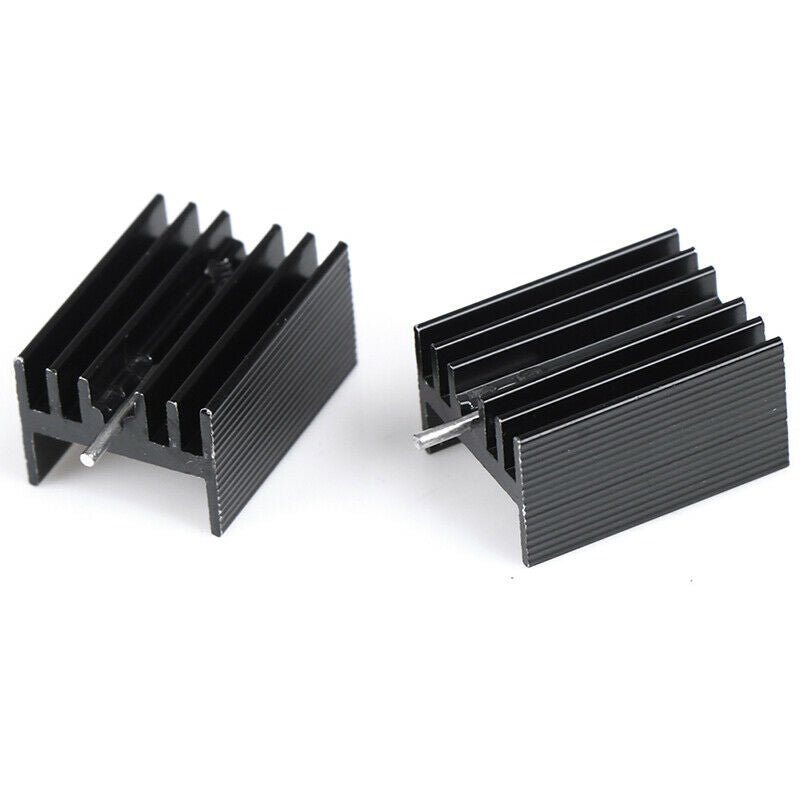 10Pcs 20x15x11mm Black Aluminum Heat Sink for TO-220 TrioDD