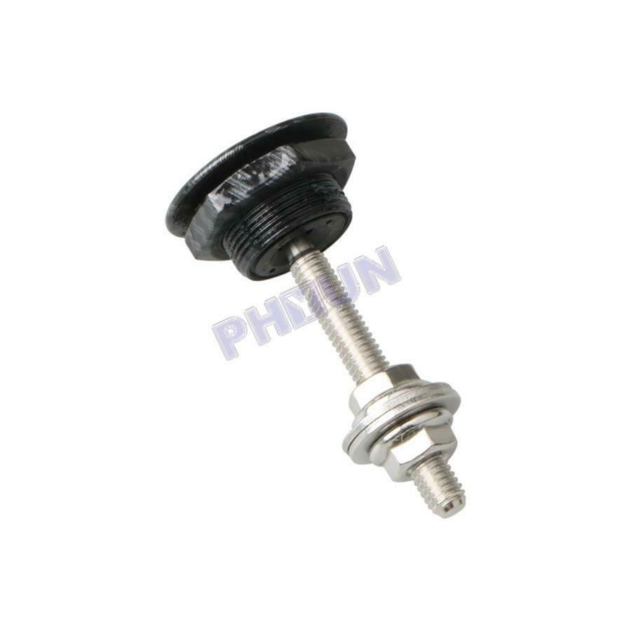 4X Car Push Button Hood Quick Release Pins Bonnet Lock Latch Carbon Fiber Look