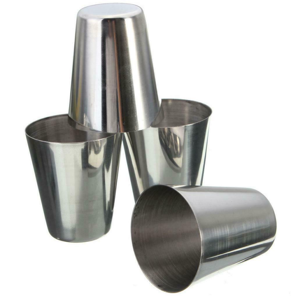 4x Wine Cup Drink Beer Tea Tumbler with Cover for Camping Travel
