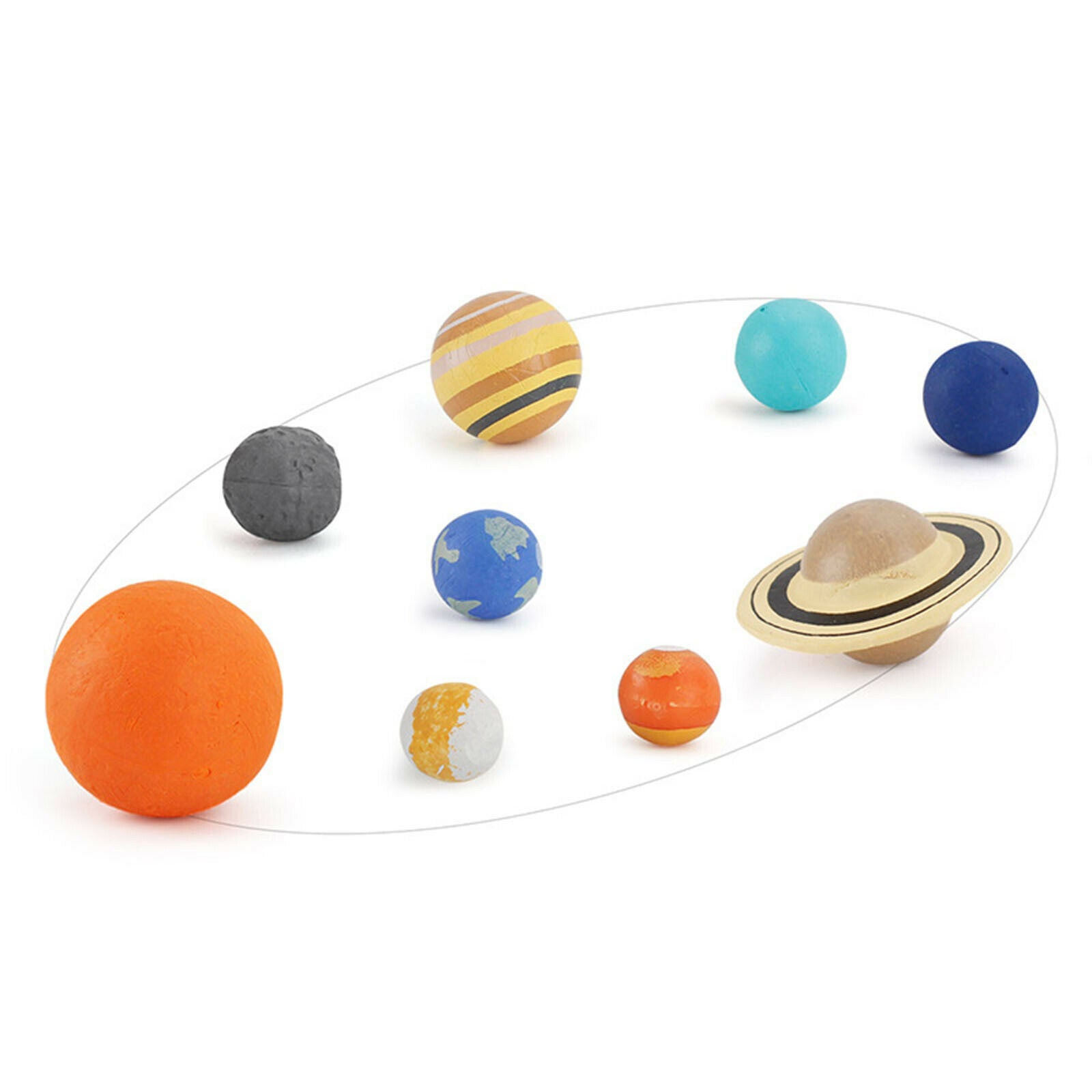 9Pcs Early Education Planet Ball for Kids Universe Elastic Planetary