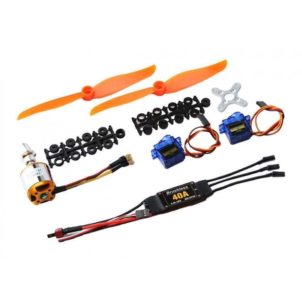 Full Set 9G Servo A2217 Motor 2300KV, Propeller ESC RC Airplane Parts of