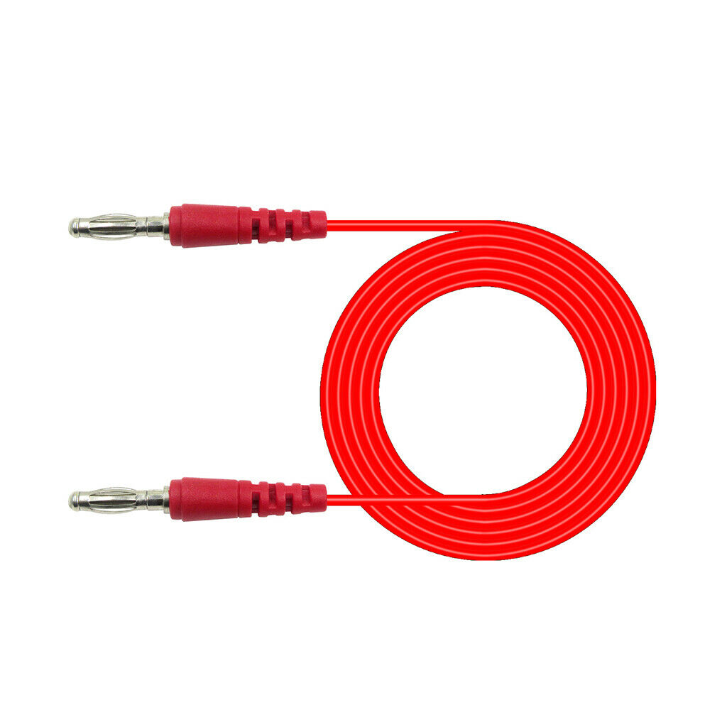 5Pcs 4mm Banana to Banana Plug Male to Male Test Cable Set for Multimeter (1M)