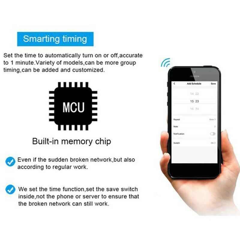 4CH Tuya Switch WiFi Switch Module Wireless Relay Smart Life APP Remote ControJ6