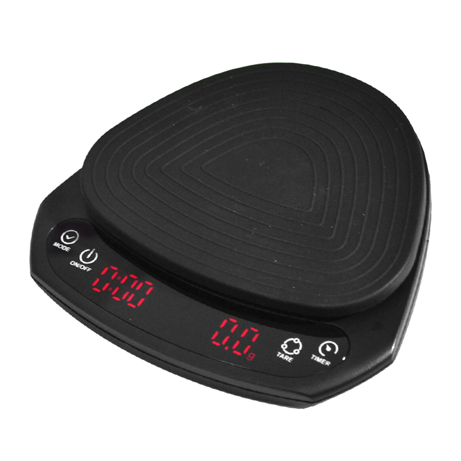 Electronic Digital Kitchen Scale Drip Coffee with Timer Household Use Black