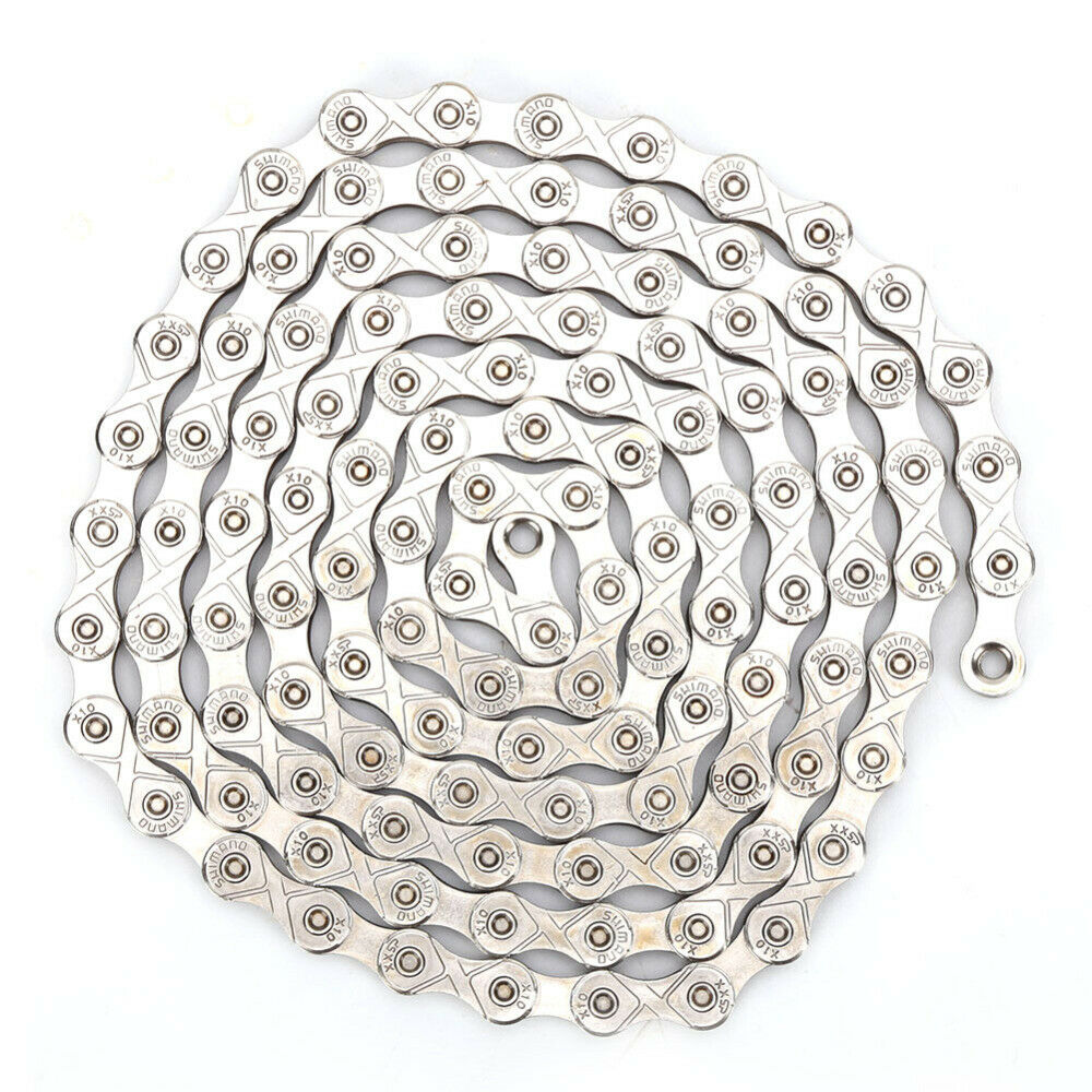 Stainless Steel Bike Chain 116 Links 10/30 Speed MTB Road Racing Bicycle Chain