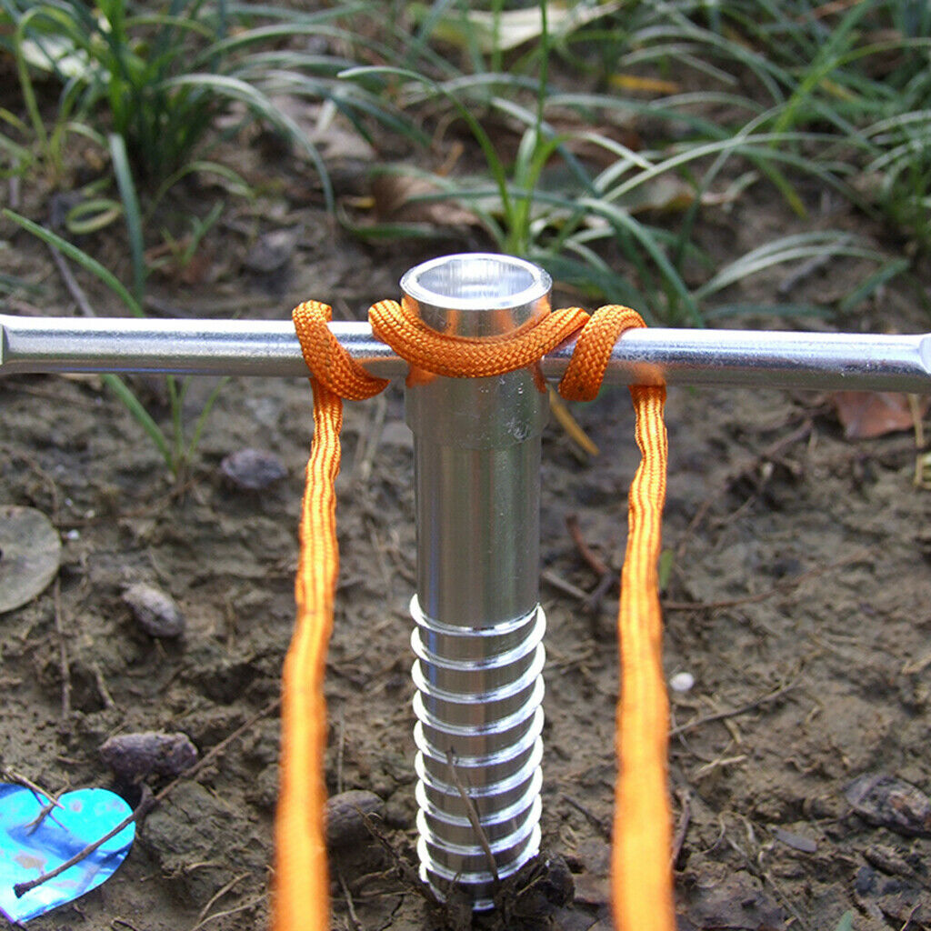 Spiral Aluminum Tent Stakes - 13cm Heavy Duty Beach Tent Pegs Canopy Stakes -