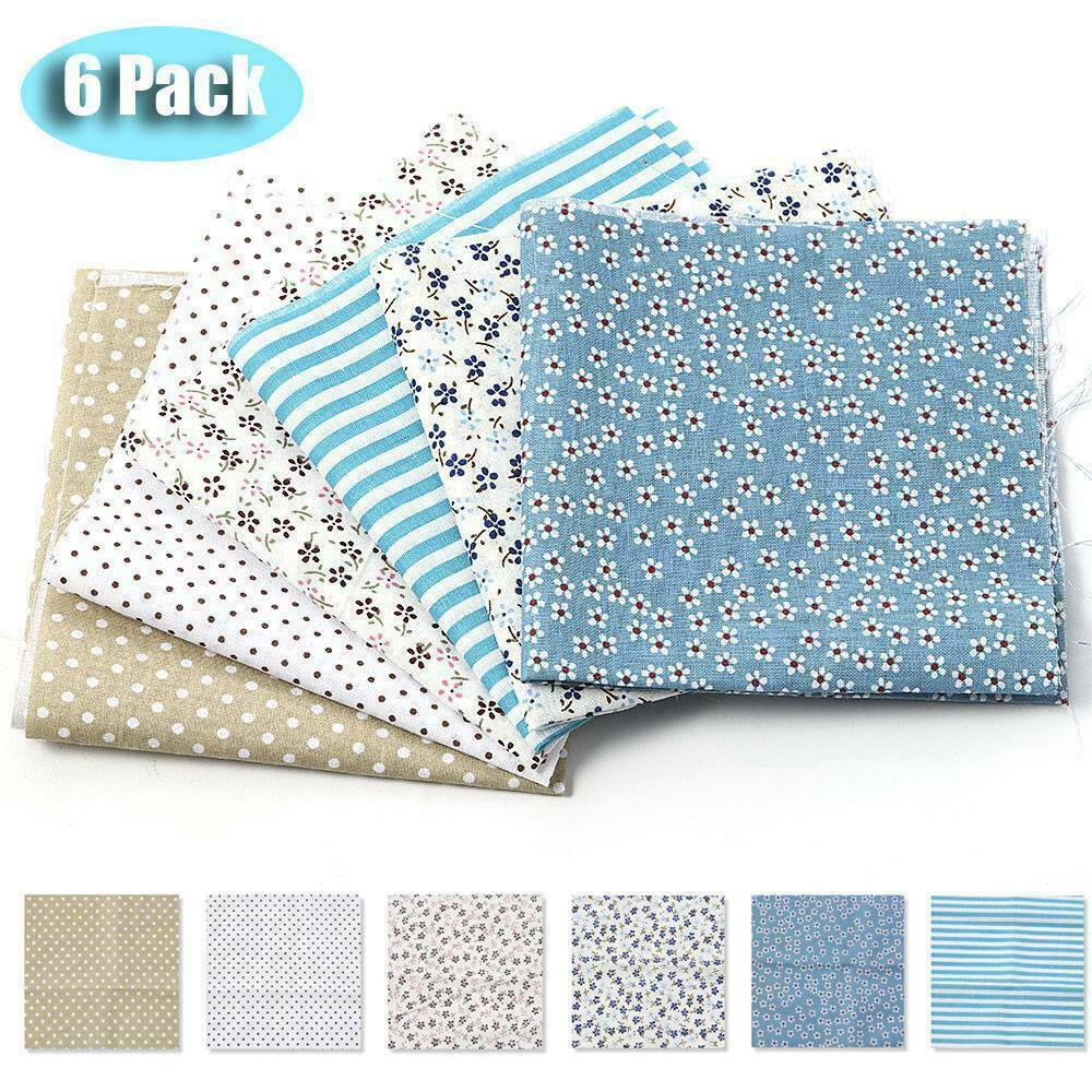 Mixed 100% Cotton Fabric Material Bundle Scraps Offcuts Quilting Quilt Fabric US