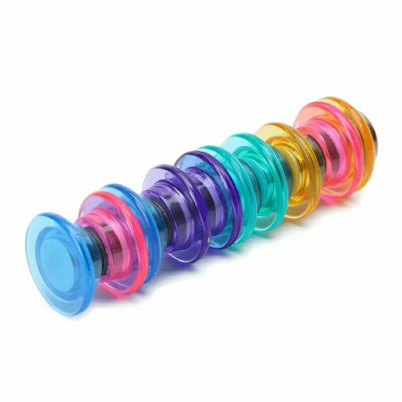 10 Strong Memo Magnets Pack Set Colours Fridge Notice Board Free Round Circle