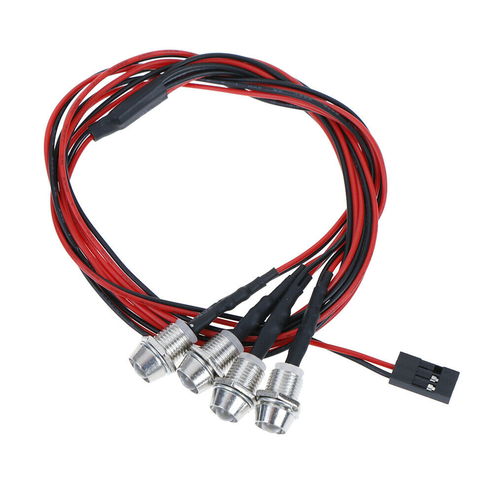 4 LED 5mm White Color Red Color LED Light Set for HSP RC CarsJ ouJC.l8