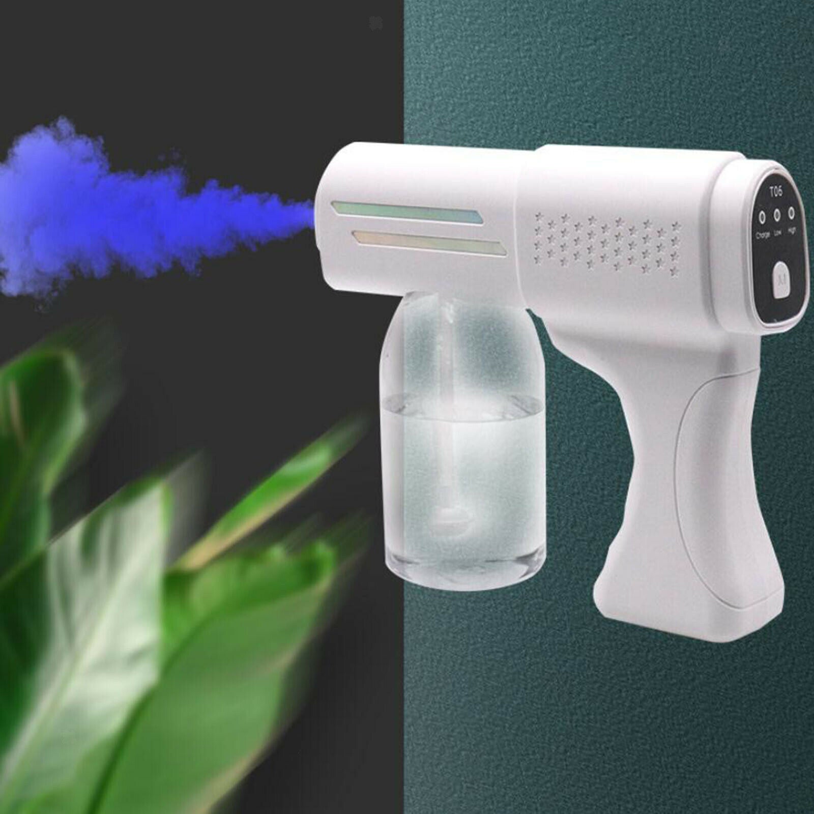 Blue Light Sanitizer Nano Sprayer Steam Gun Electric Cordless Fogger Machine