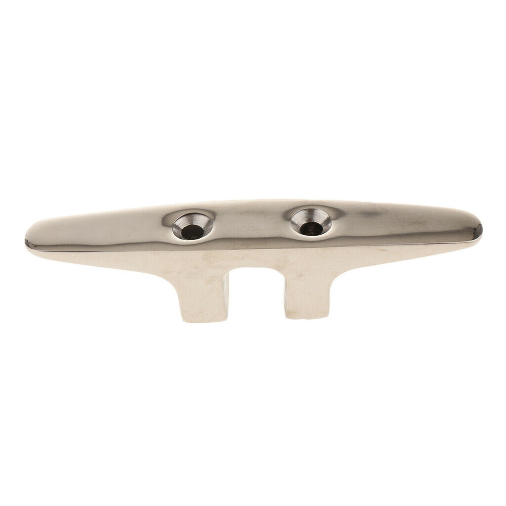 Stainless Steel Mooring Cleat for Marine Boat Polished Rope Cleat