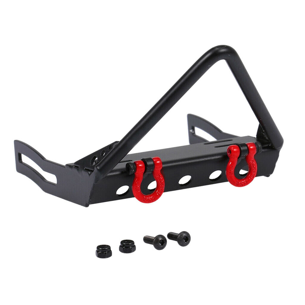 Upgrade Bumper Triangle Front Bull Bar W/ Shackles For  Axial SCX10