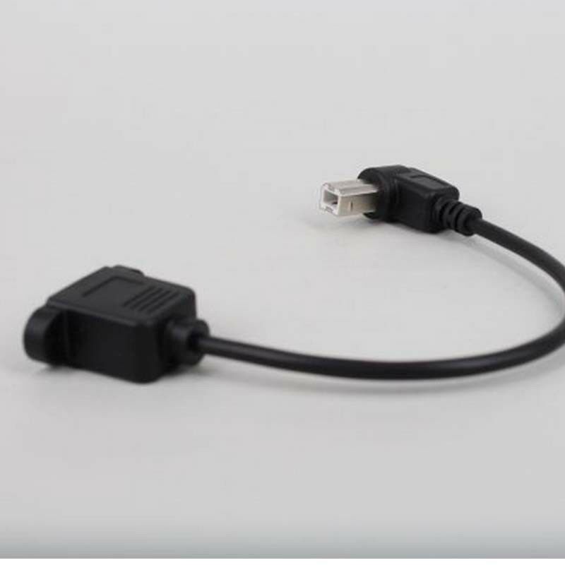 90 degree USB2.0 Female to Printer Scanner B Male Cable Cord lead & Screw Lock B