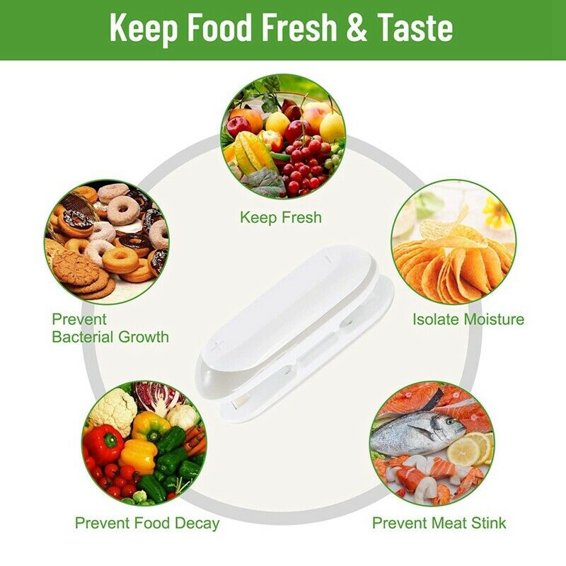 Mini Bag Sealer, 2 in 1 Heat Sealer and Cutter with Hook, Portable Food SealR5Q3