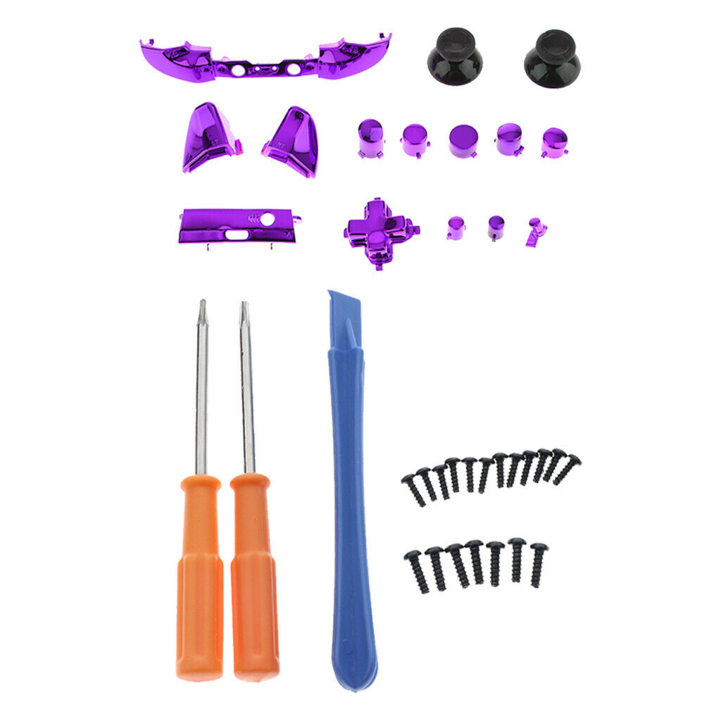 Full Button Set Mod Kit + Screwdrivers For Microsoft   One S Controllers