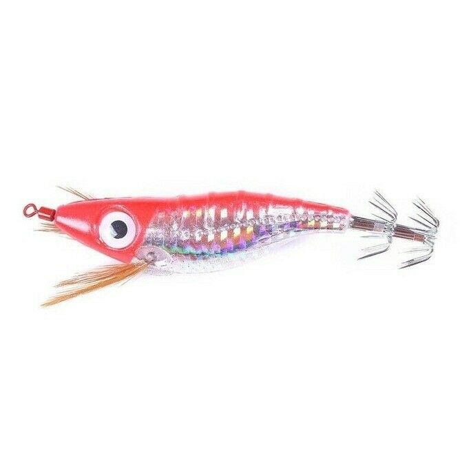 7pcs 10cm/9g Luminous Level Shrimp Fishing Lure Baits Swimbaits Squid Jig Hook s