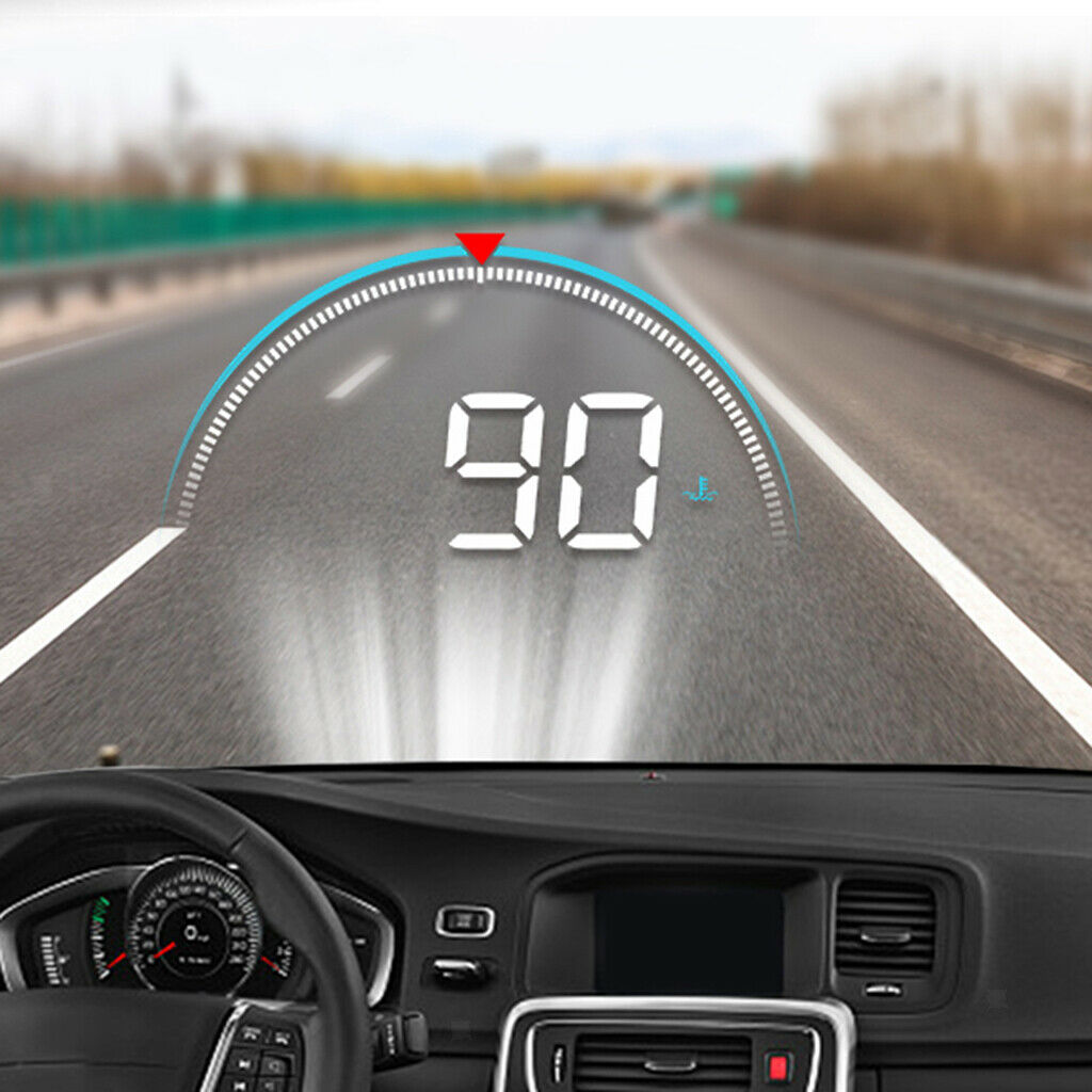 Auto Hud Head Up Display Speeding Warning Windshield Projector 3.5x2.1x1inch