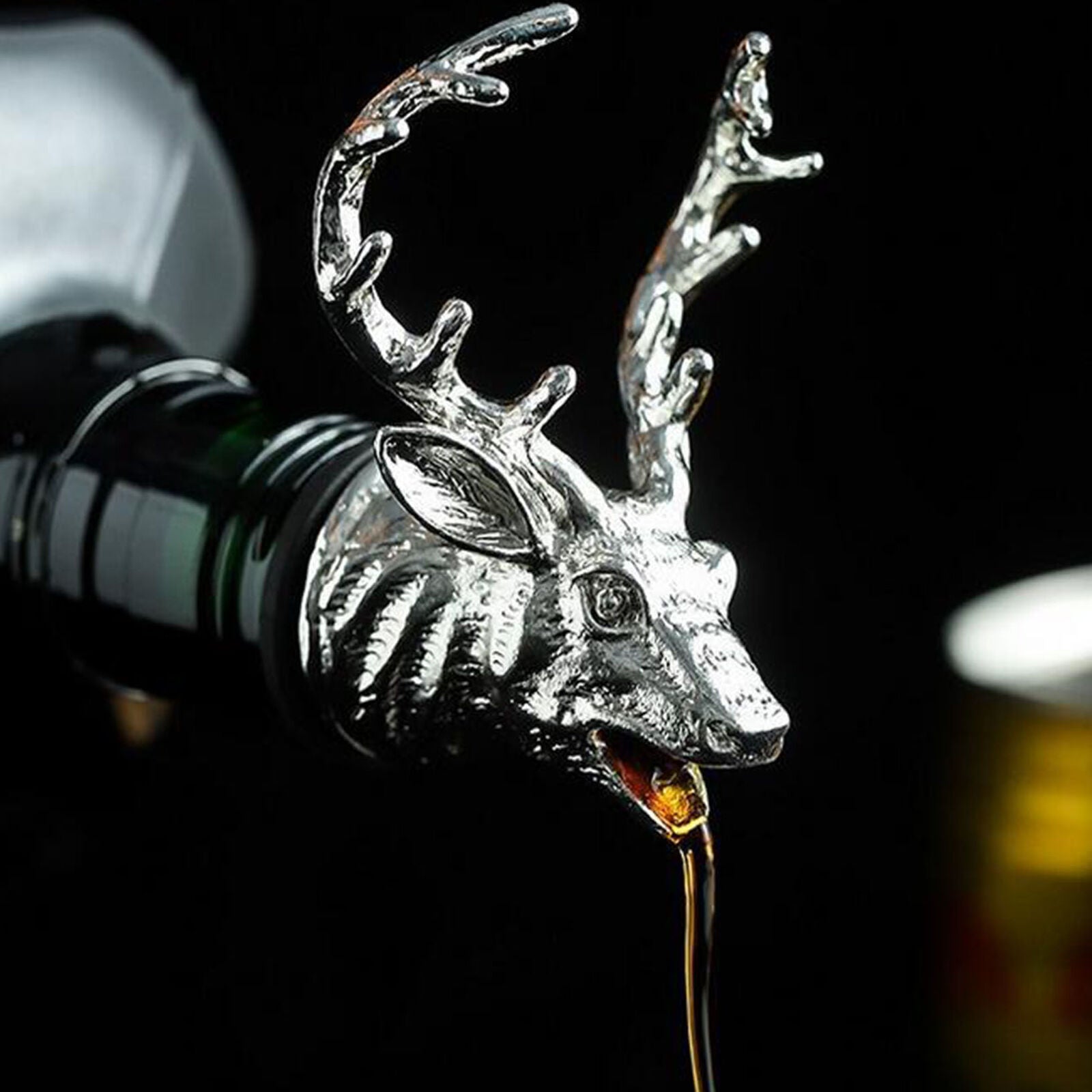 Animal Head-Wine Pourer Spout,Wine Bottle Stopper for Bar and Home Accessories