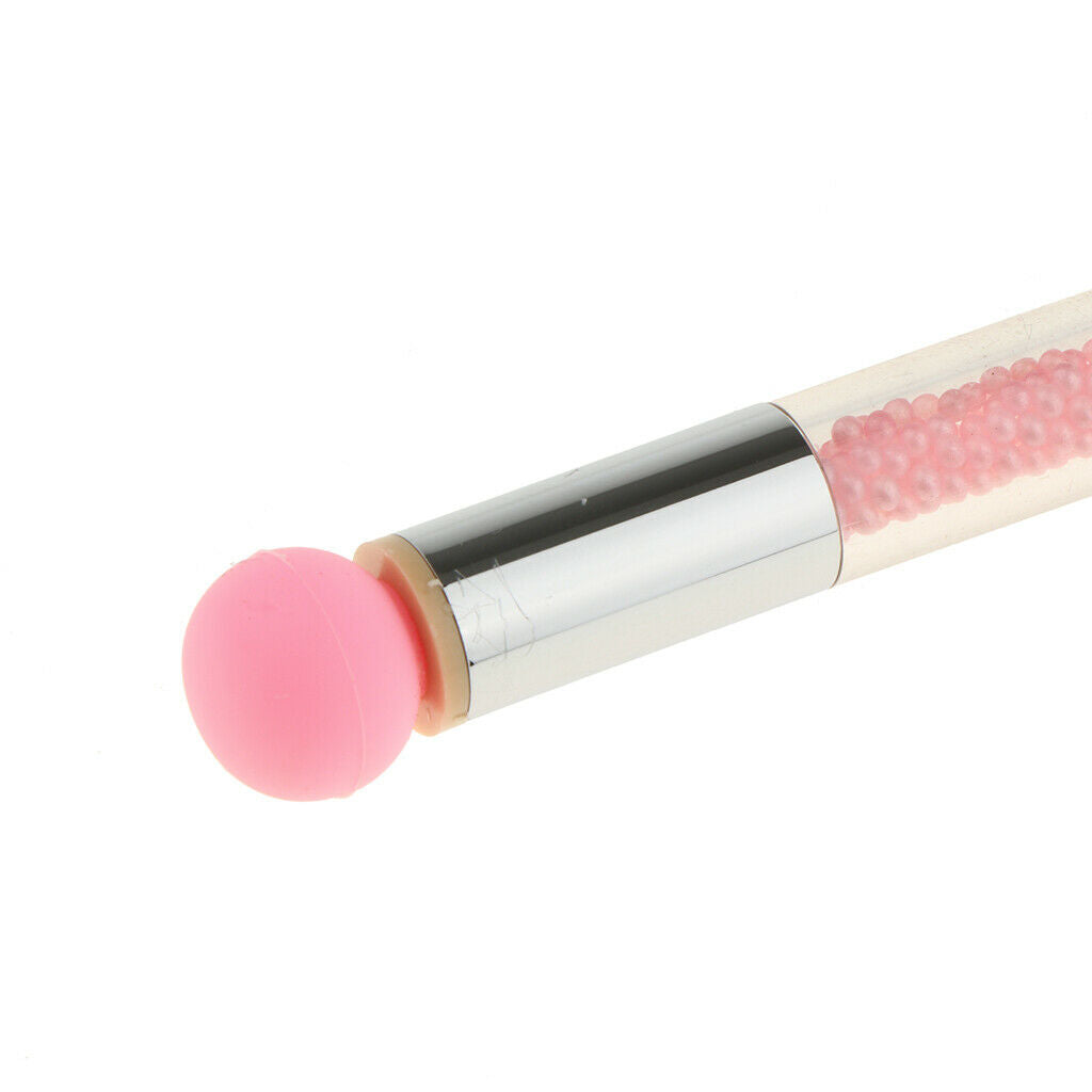 Nail Art Silicone Dotting Brush Pen Gel Polish Gradient Shading Set Pink