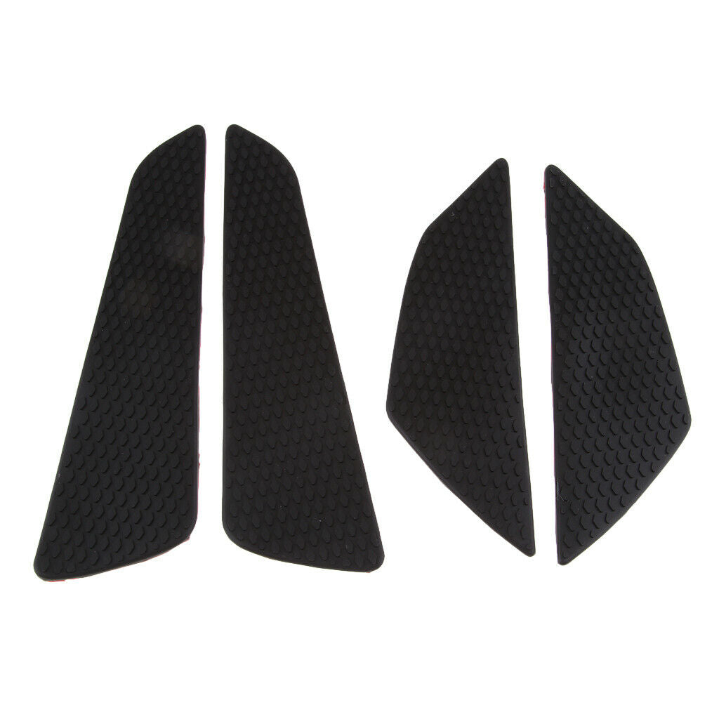 1 Set Black Rubber Fuel Tanks Traction Pads For Suzuki GSXR/GSR 600/750/1000