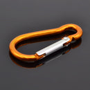Gourd Shape Aluminium Alloy Hook D-Ring Key Chain Clip Outdoor Hook Random 5pcs