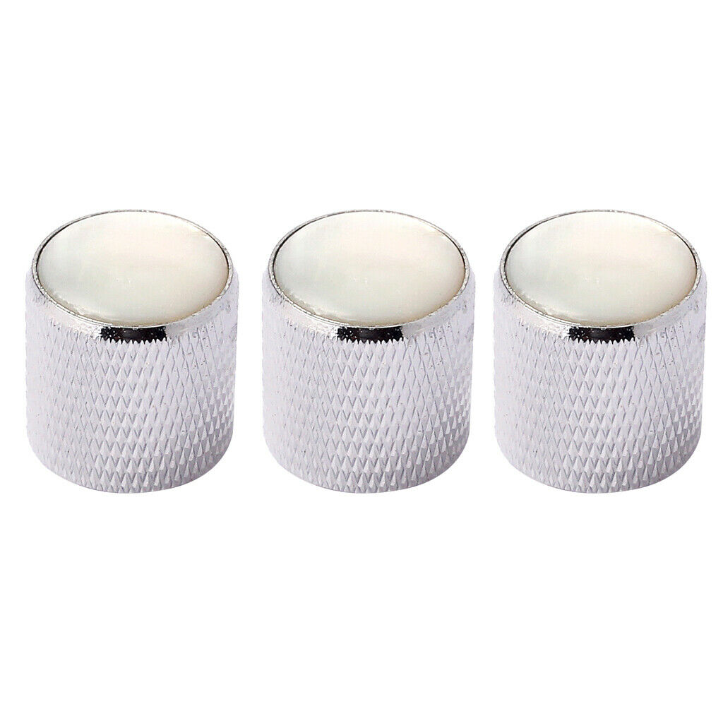 Durable Domed Volume Tone Control Knobs for Guitar/Bass 3 Pcs of Pack