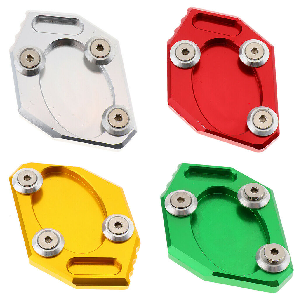 Motorcycle Kickstand Side Stand Extension Plate Pad for Kawasaki NINJA 300 Red