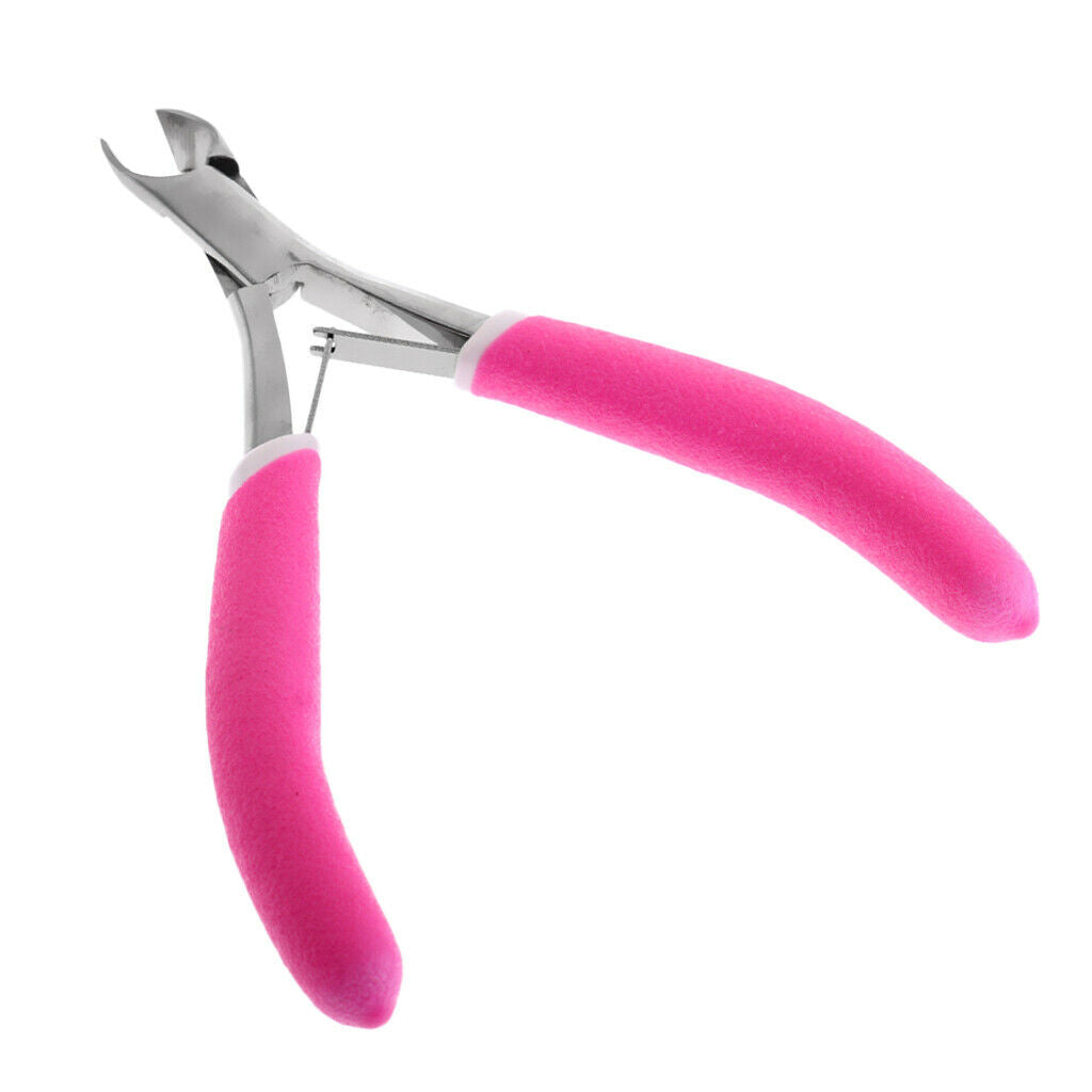 Pink Manicure Pedicure Fingernail Toenail Nail Cuticle Pliers Clipper Cutter