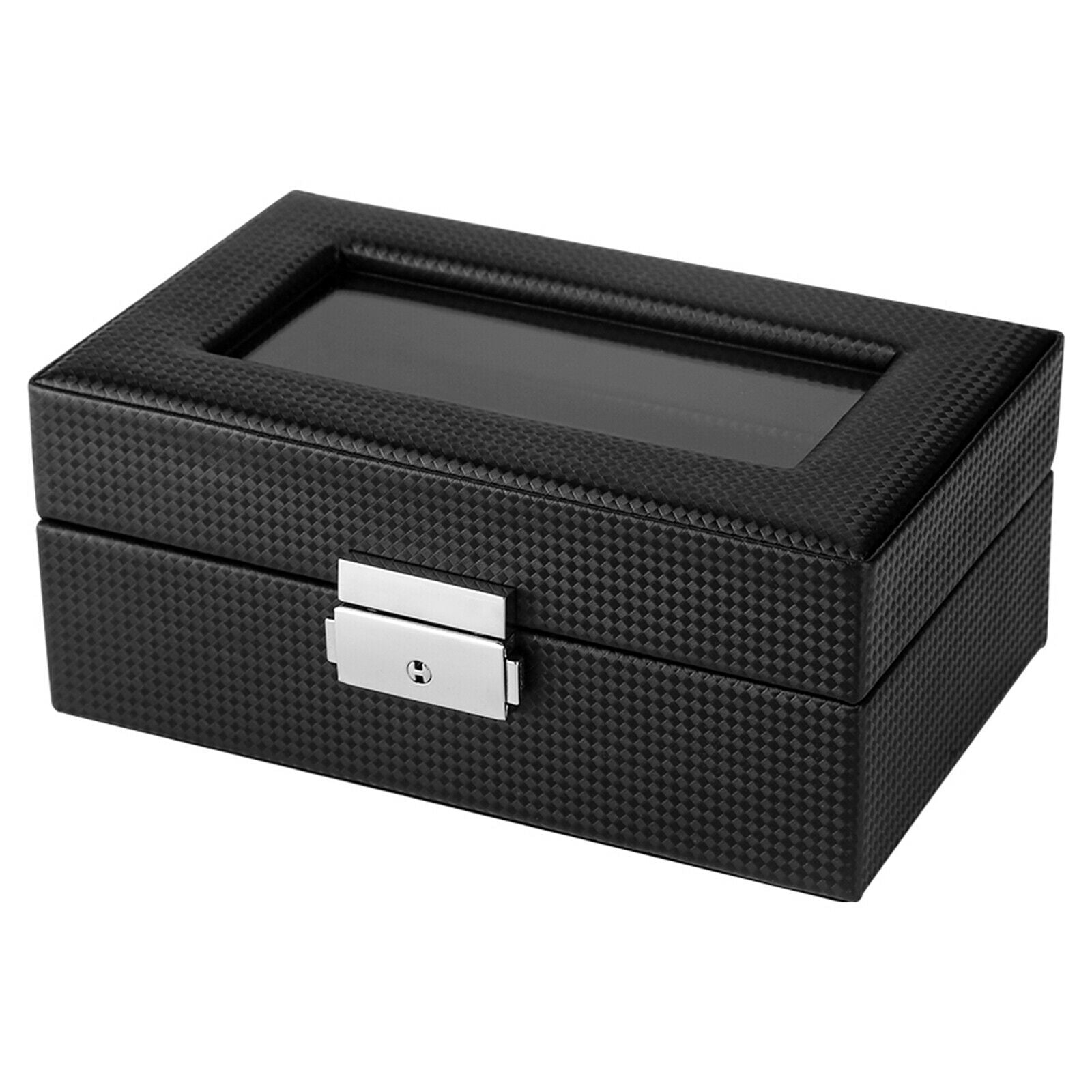 Watch Box Luxury Carbon Fiber Collection Organizer Holder for Smart Watches
