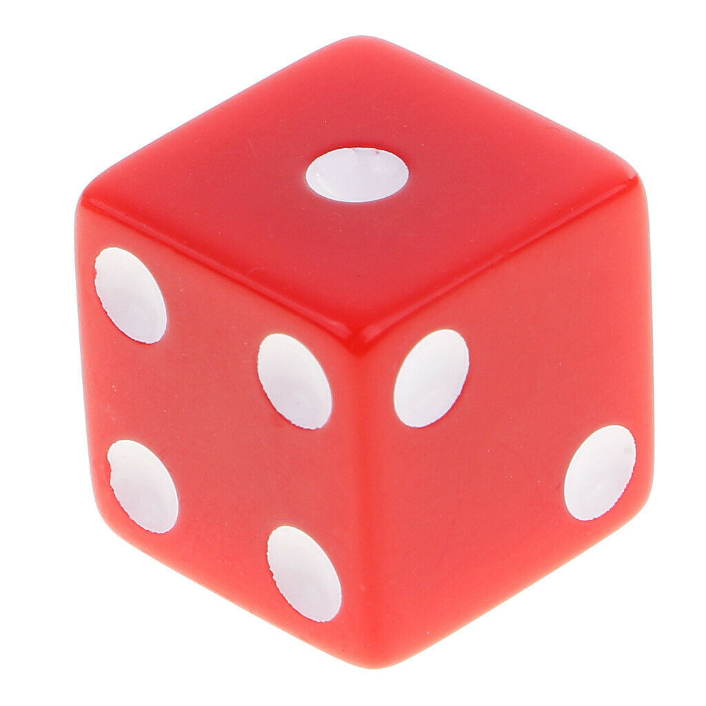 20x Plastic 6 Sided D6 Dice Dungeons & Dragon RPG Roleplay Game Dice Gift