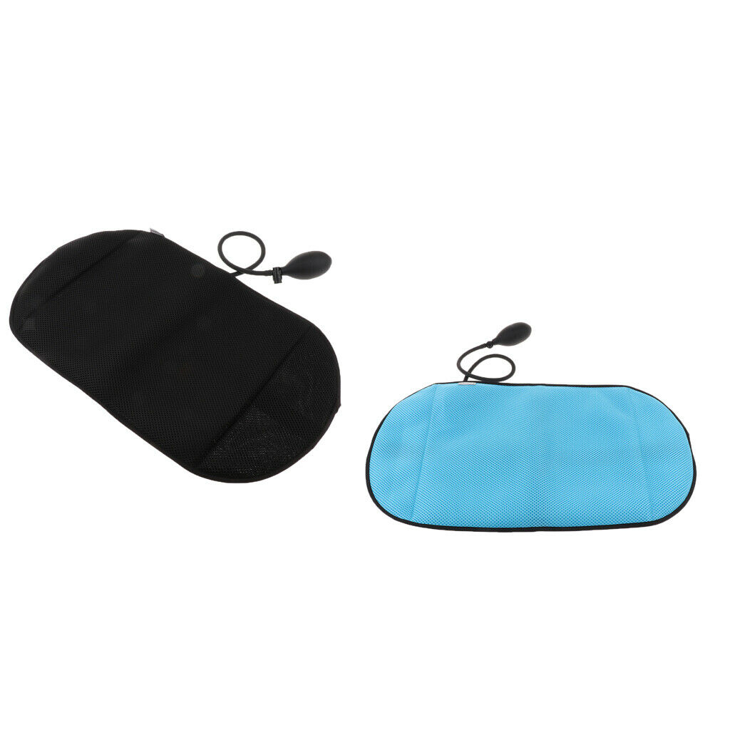 2PCS Portable Inflatable Lumbar Support Cushion Back Massage Pillows Travel