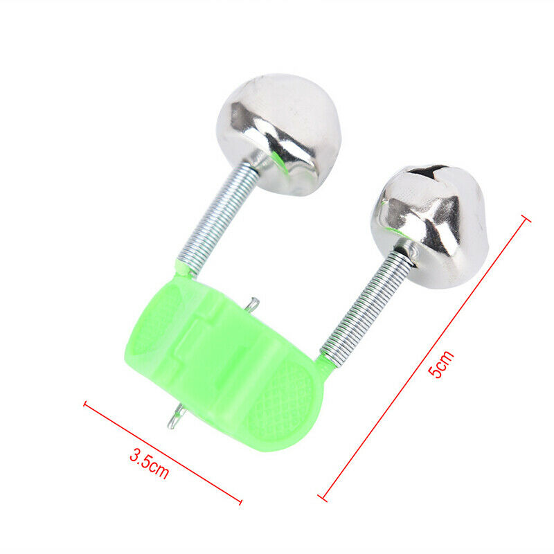 5 Pcs/lot Bite Alarms Fishing Bells Fishing Accessory Clip Bells Ring Green A Re