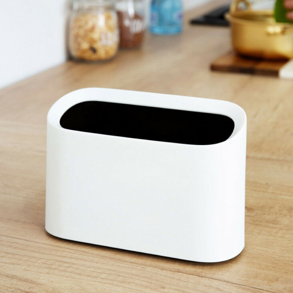 Mini Plastic Trash Can Office Garbage Wastebasket for Office Bathroom Dorm