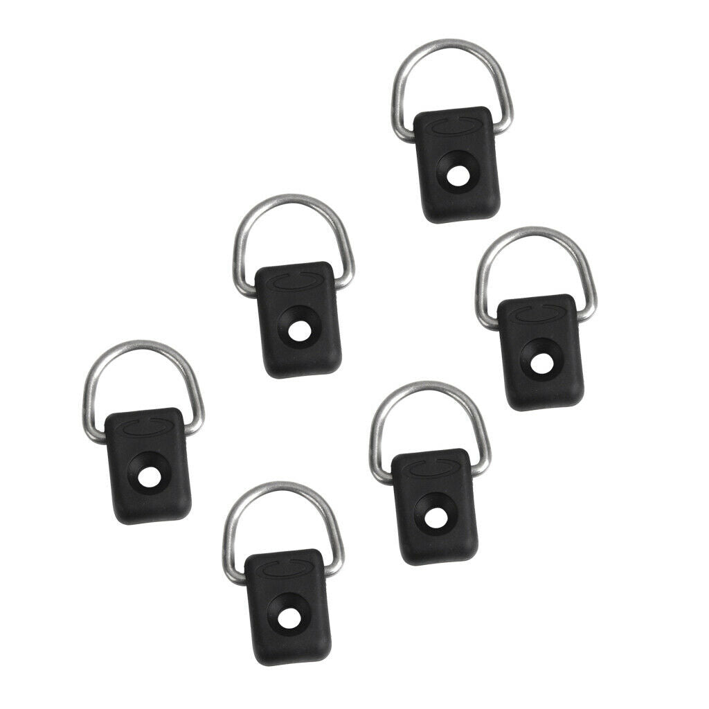 2X 6 Pieces Kayak D Rings Fitting Fishing Rigging Accessory For Boat Canoe Kayak