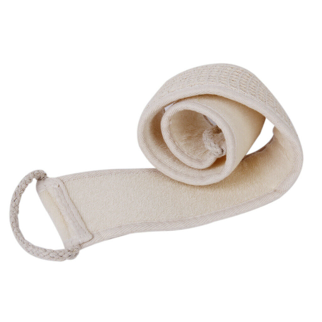 Bath Terry Fabric Back Strap Shower Sponge Washer Towel