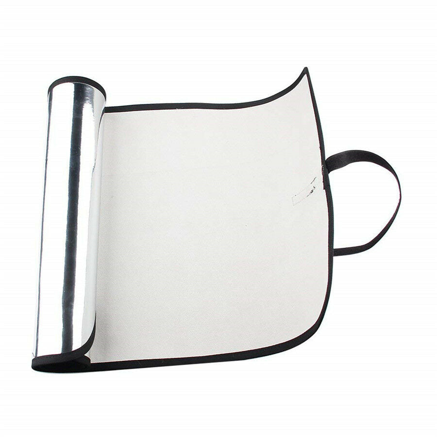 Foldable Car Window Sunshade Cover Elastic Straps Fixed Avoid Dashboard Cracking