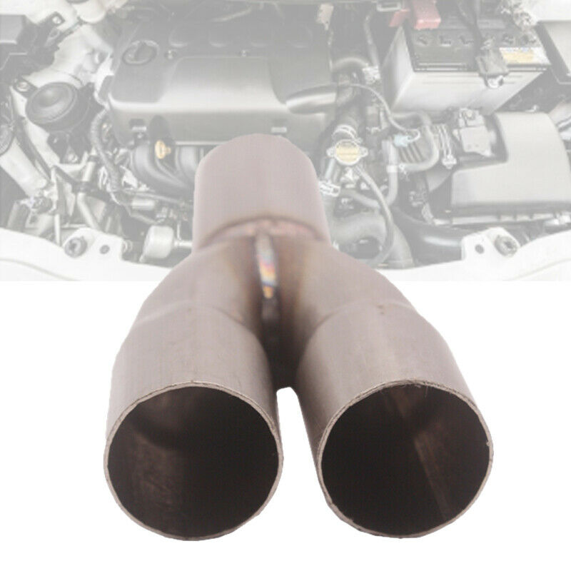 2-1 Stainless Steel Exhaust Merge Collector Dual 1.5" Inlet Single 1.75" Outlet