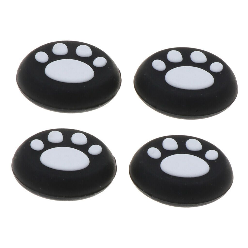 4 Pack White Cat Claws Shape Stick Caps Cover Game Accs for PSV1000 2000