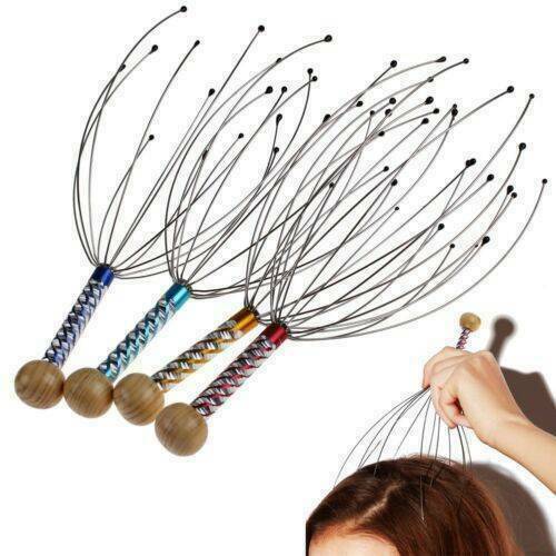 3 PCS Head Massager Scratcher Neck Massage Scalp Relax Calm Stress Relief Octopu