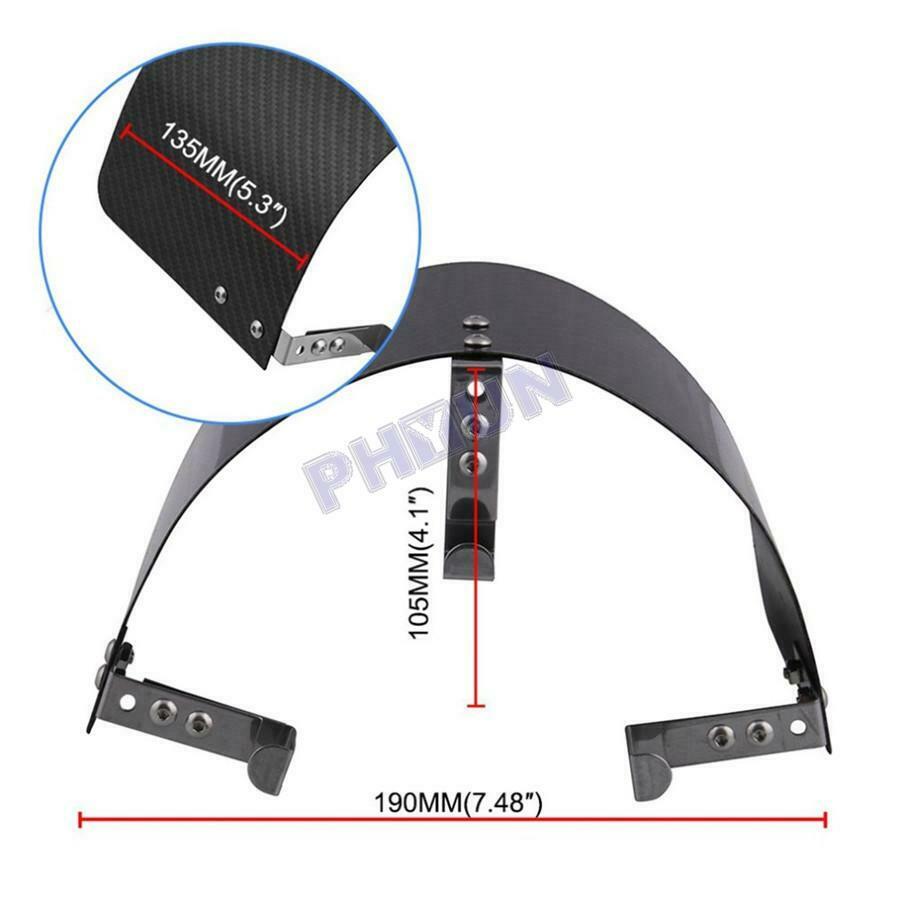 Carbon Fiber Style Car Cold Air Intake Filter Cover Heat Shield For 2.5" TO 5.5"