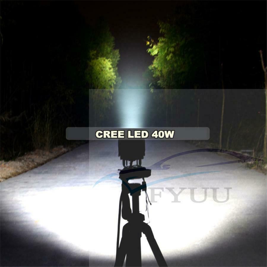 3 Inch 40W Motorcycle Auxiliary Spot light White Work LightT6 LED 8000LM 6500K