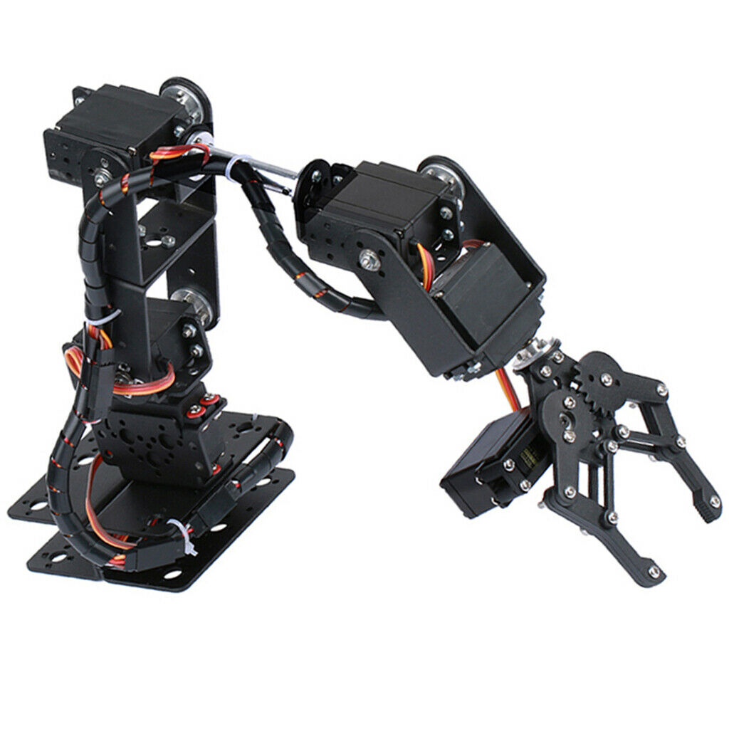 1pc DIY Robot 6-Dof Servo Mechanical Arm Kids Learning Assembly Toys Kits
