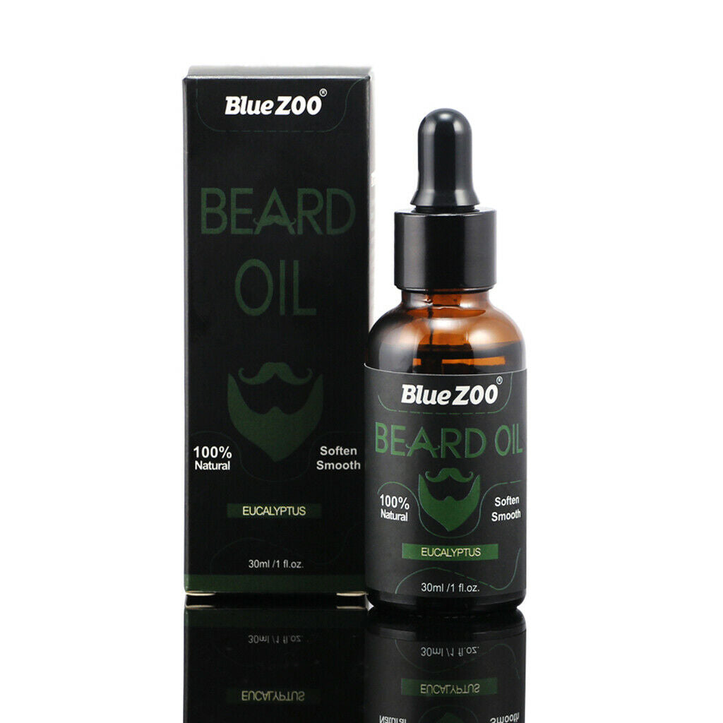 Natural Organic Beard Oil Fast Growth Mustache Moisturizing Eucalyptus