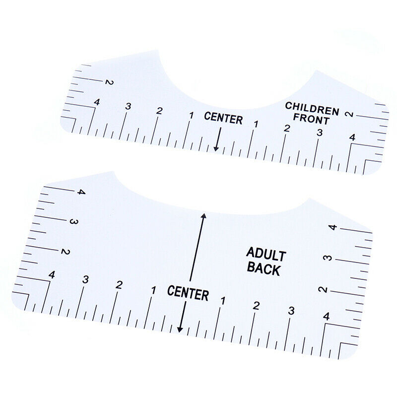 8 Pcs T-shirt Ruler Guide V Neck Alignment Tool To Center Designs MeasuremenFCA