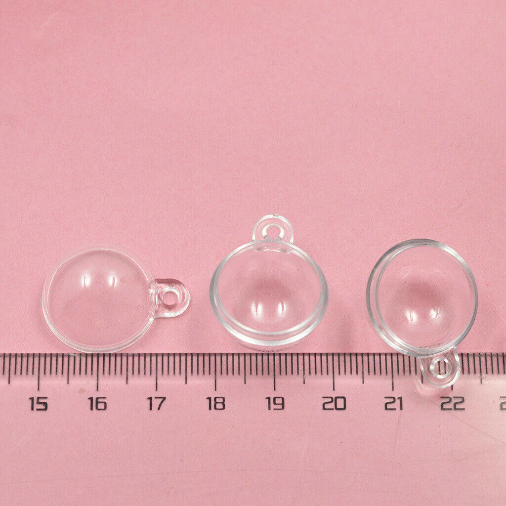 10Pcs Bath  Mold, DIY Clear Manual Filling Ball Mold Charms for Wedding Party