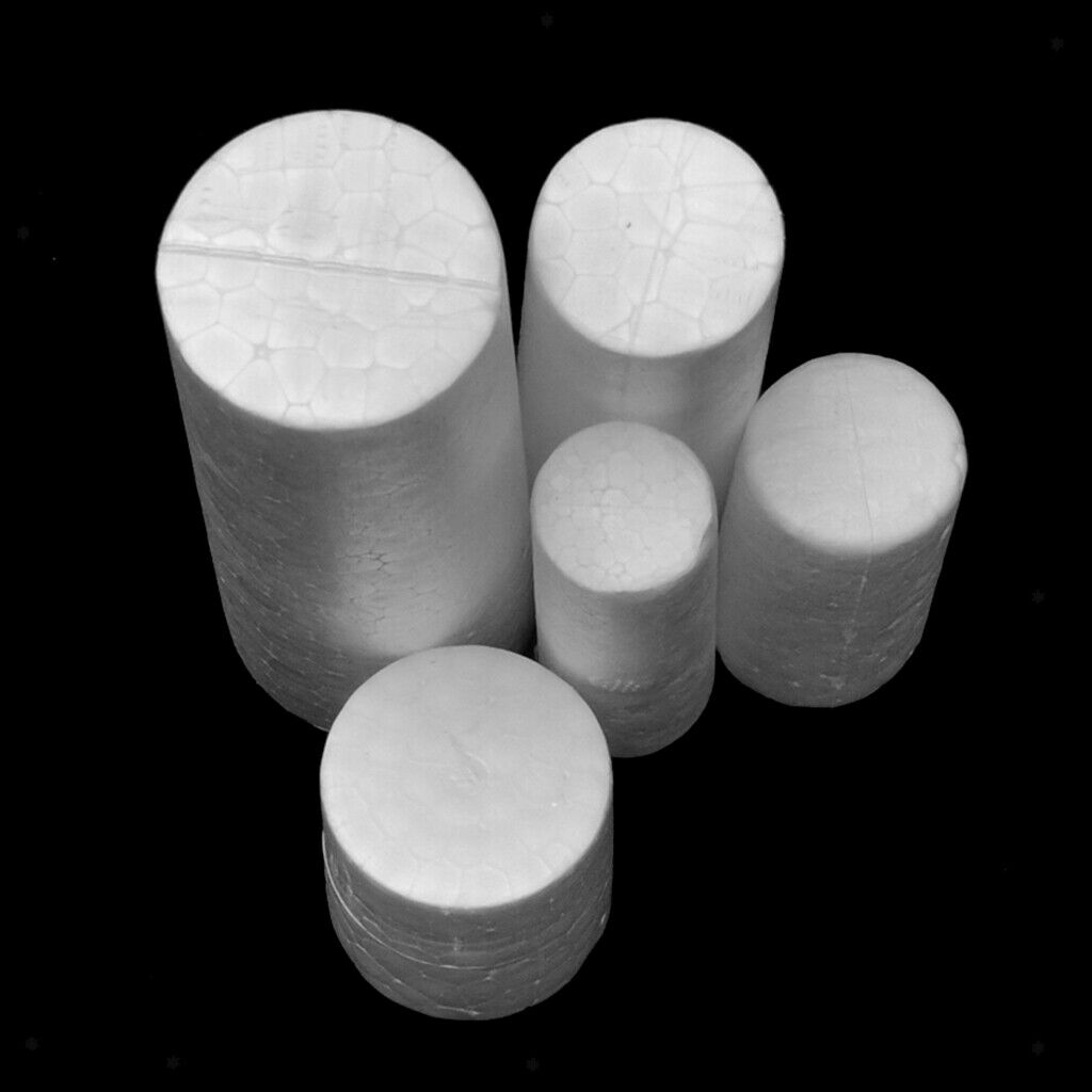 10x DIY Cylinder Foam Rod for Modeling Material Xmas Painting Ornaments