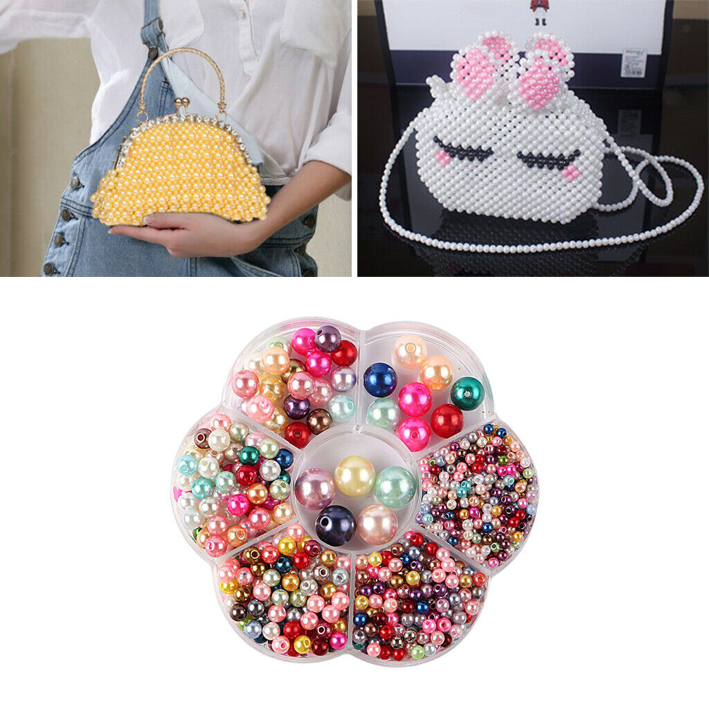 3-12mm Simulated Loose Beads DIY Necklace Bracelet Bracelet Earrings Color