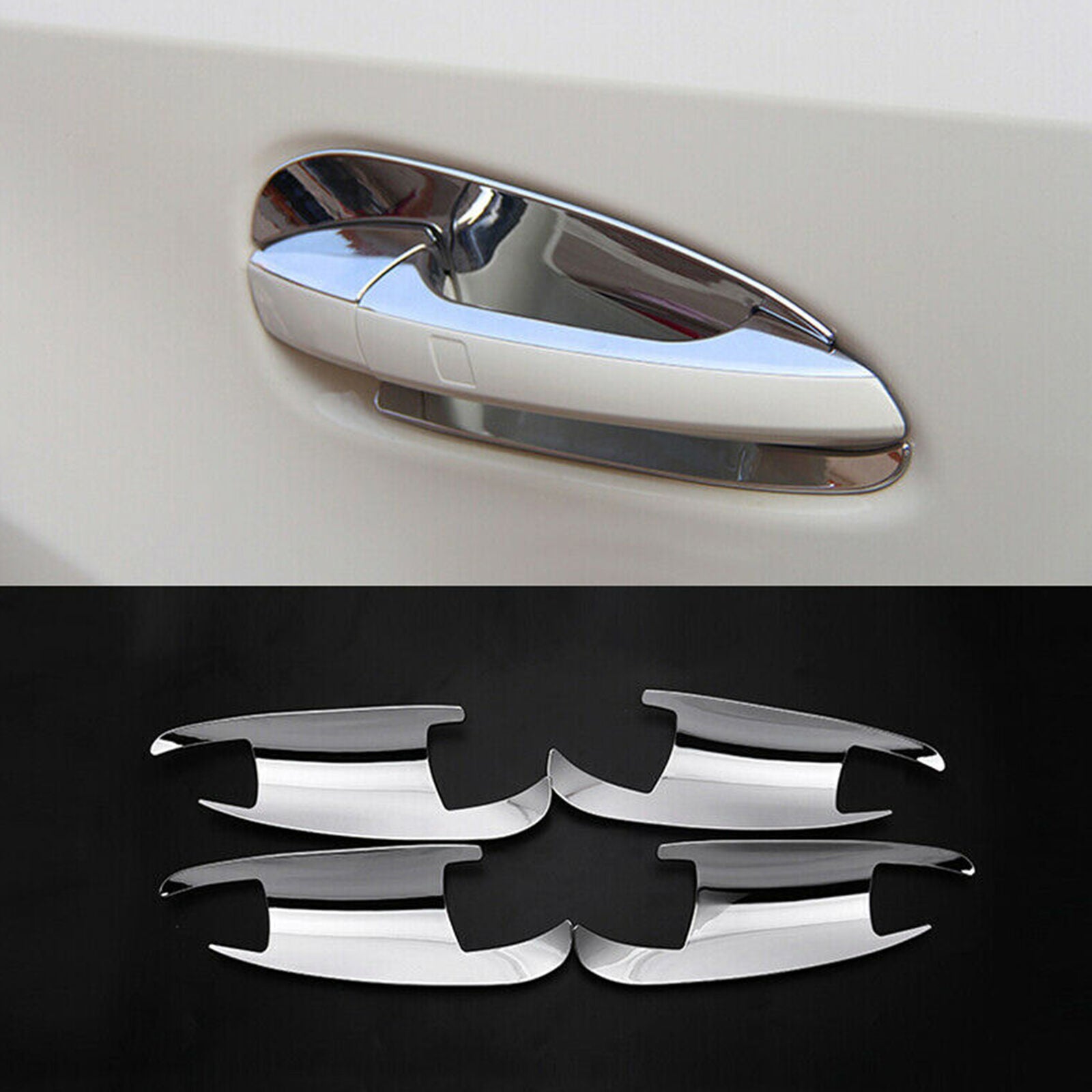 For Benz B C E GLK ML GL GLE GLS Class 4pcs Chrome Door Handle bowl Cover Trim