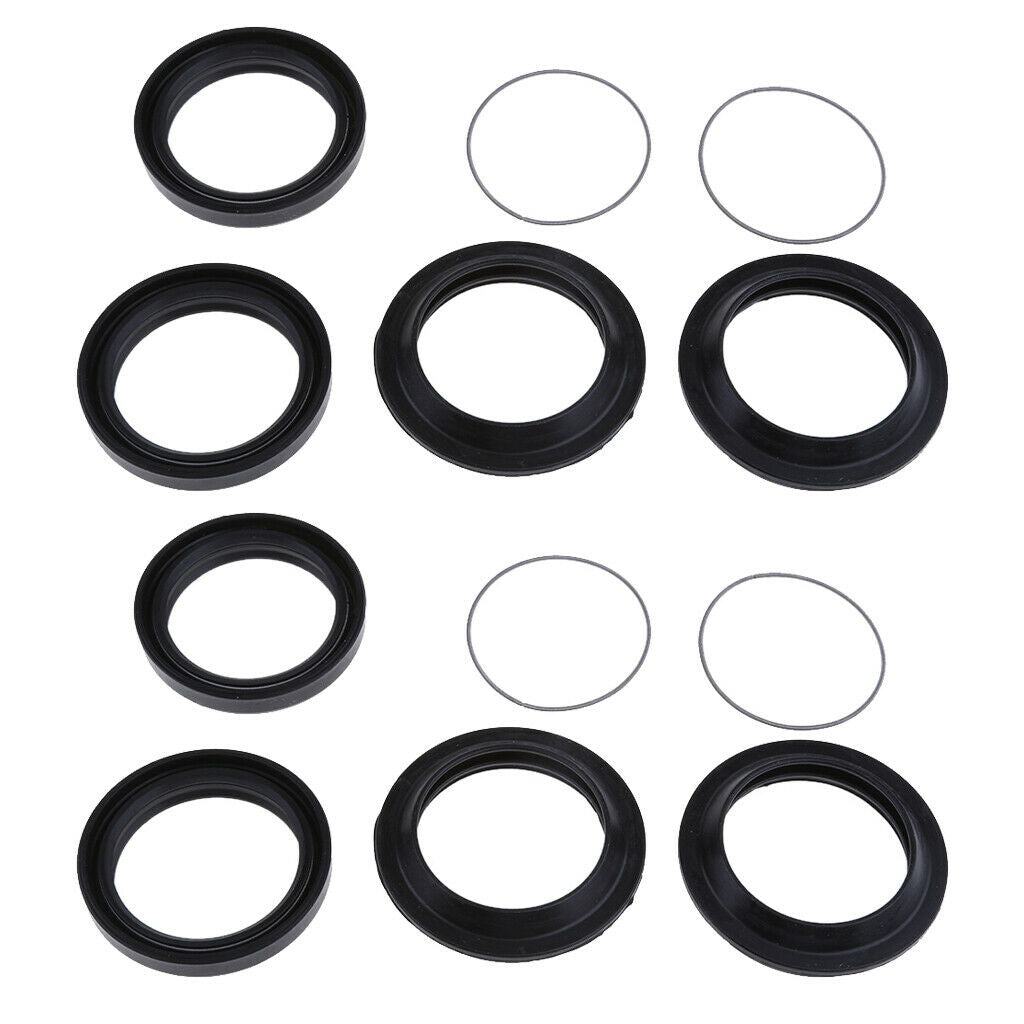 2 Sets Of Front Shock Absorber Oil Seal & Dust Cover 41x53x8mm